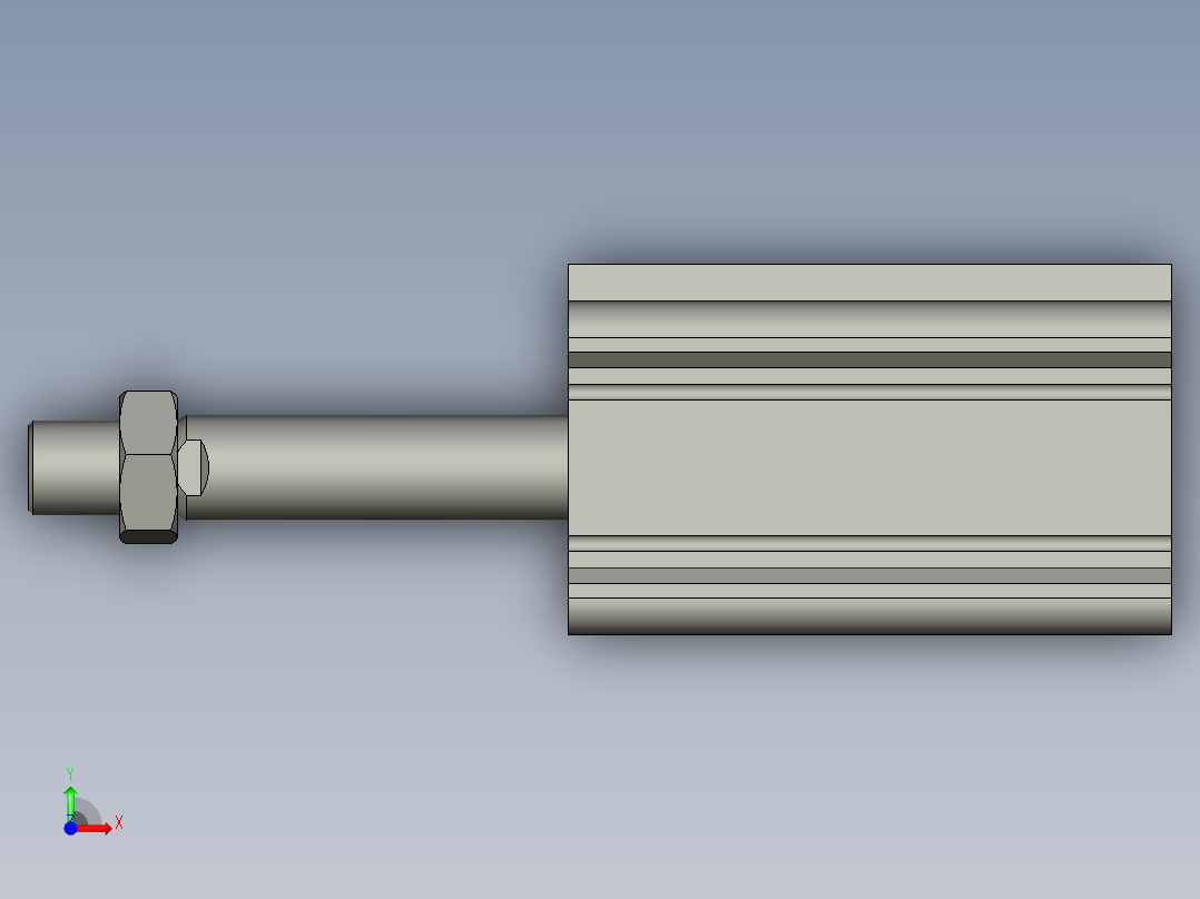 CDQ2A50-75DMZ薄型气缸2507825ZB前视图