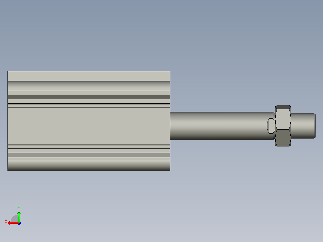 CDQ2A50-75DMZ薄型气缸2507825ZB后视图