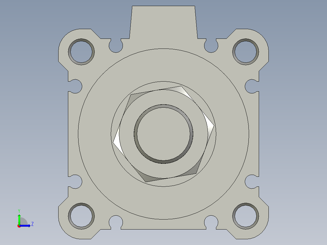 CDQ2A50-75DMZ薄型气缸2507825ZB左视图