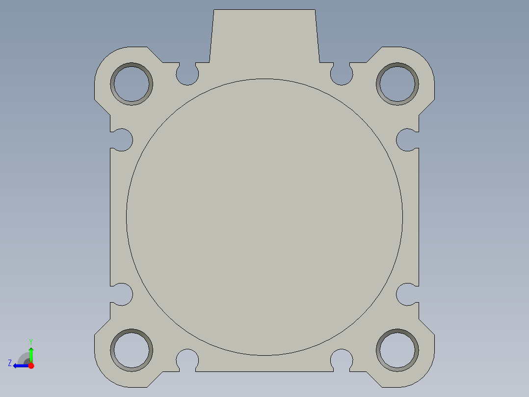 CDQ2A50-75DMZ薄型气缸2507825ZB右视图