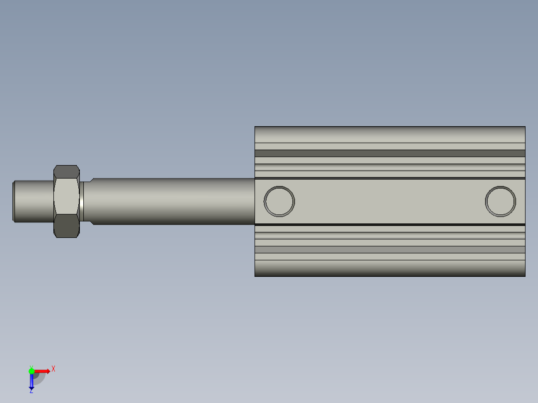 CDQ2A50-75DMZ薄型气缸2507825ZB俯视图