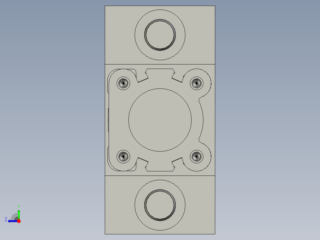 带导向架气缸TSAIM50X150S(0)右视图