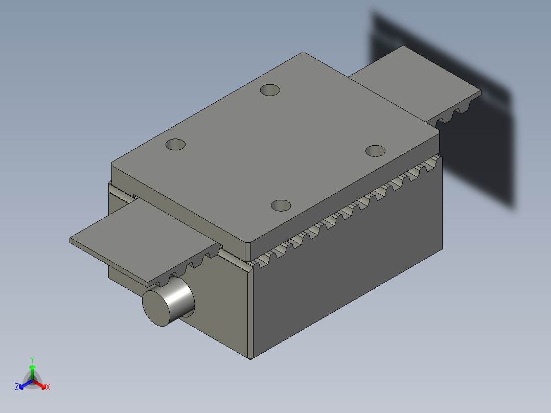 LXYC-BOSS-020501020900皮带夹紧块组合正等轴测图
