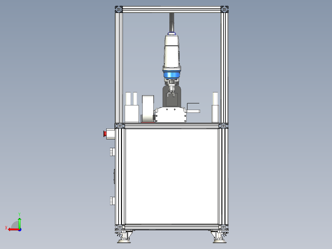 MES系统演示平台后视图