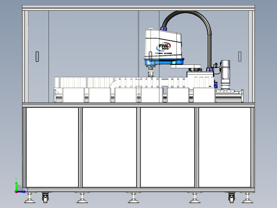 MES系统演示平台左视图