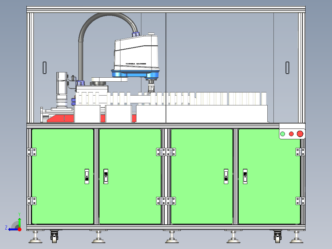 MES系统演示平台右视图
