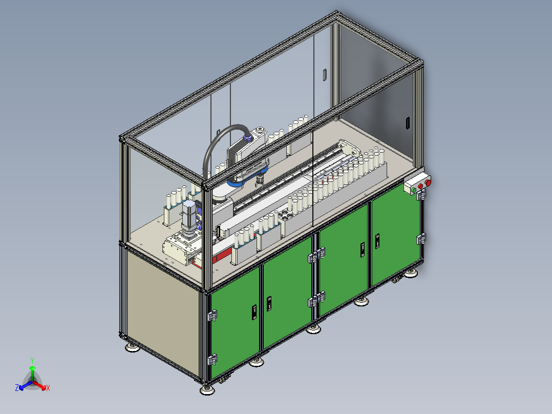 MES系统演示平台正等轴测图