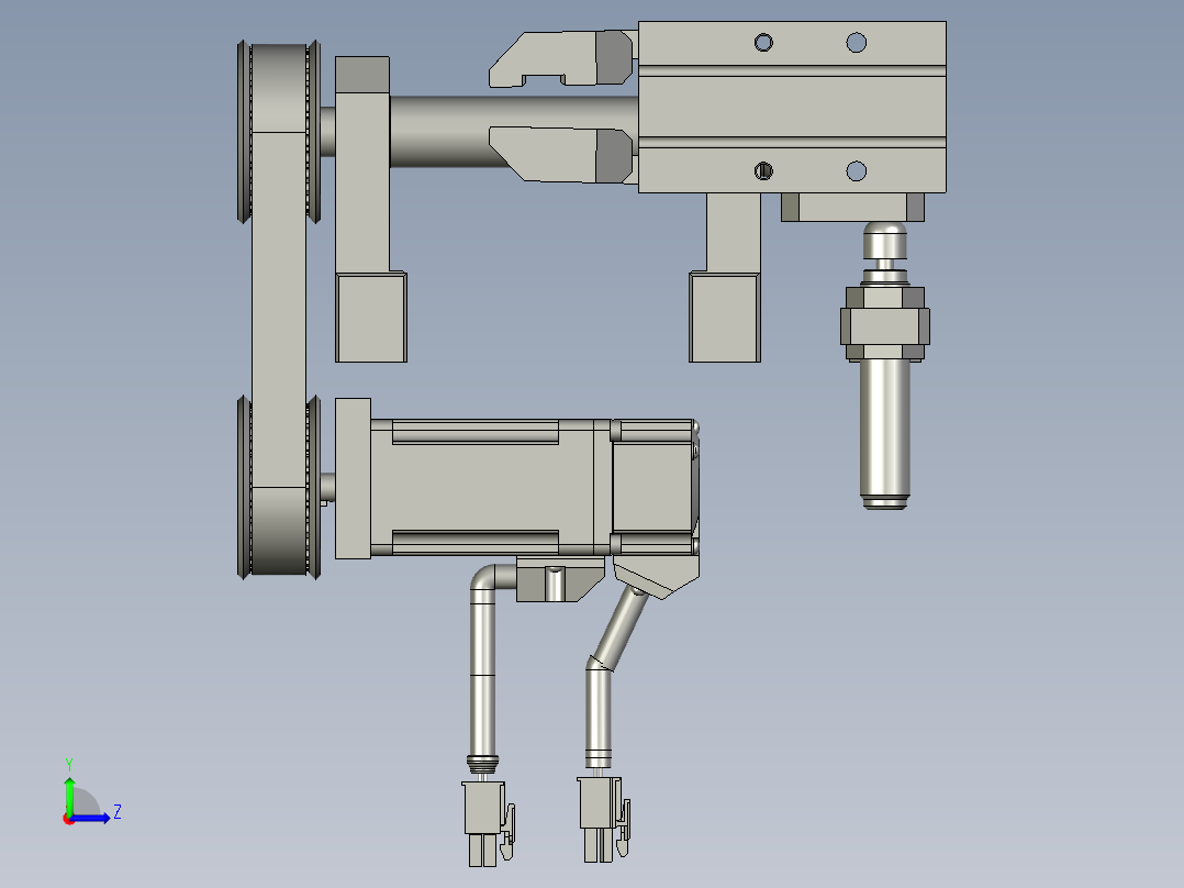 翻转机构左视图