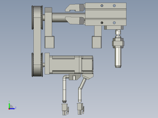 翻转机构左视缩略图