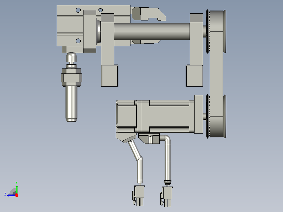 翻转机构右视图