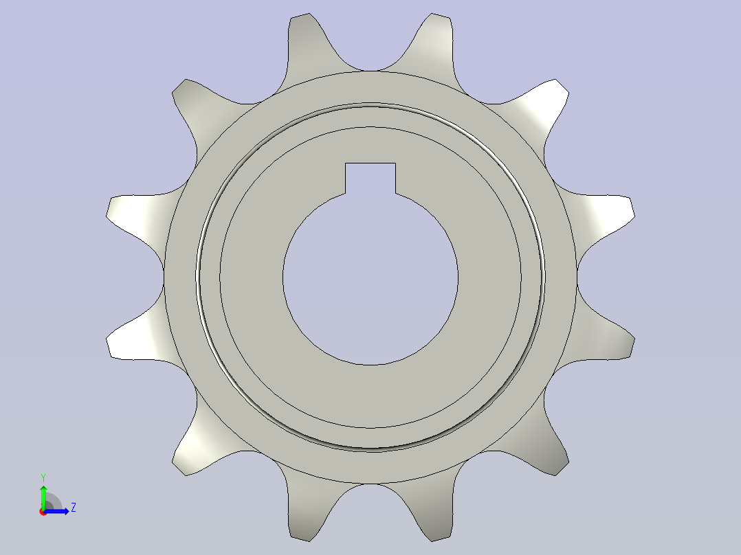 主动链轮16A-12左视图