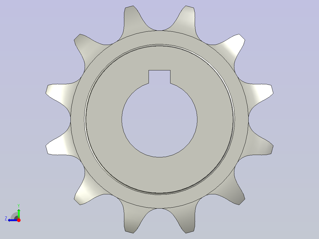 主动链轮16A-12右视图