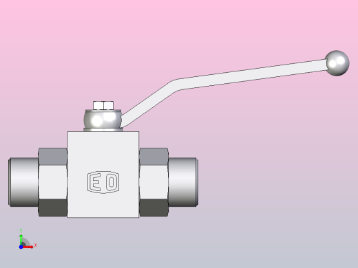EO标准液压接头二通球阀钢制KH12SX前视缩略图