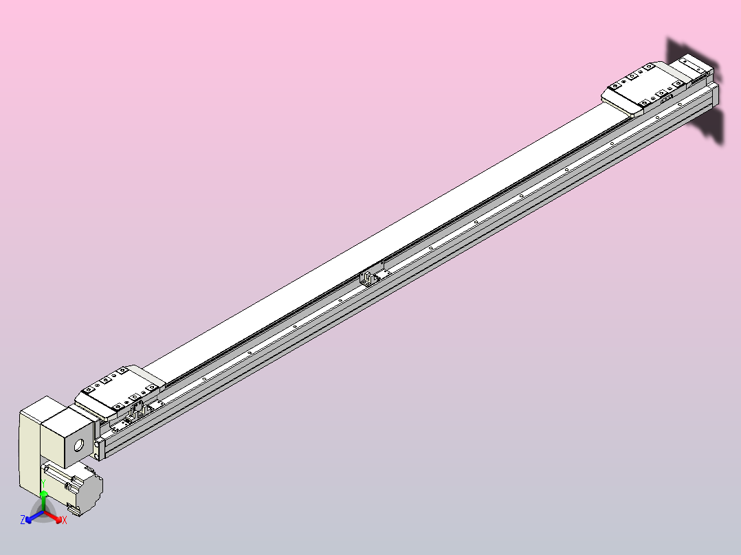 皮带直线轴双滑块型TPA-GCBS-80-P60-L500-LP-M20-N3主视图