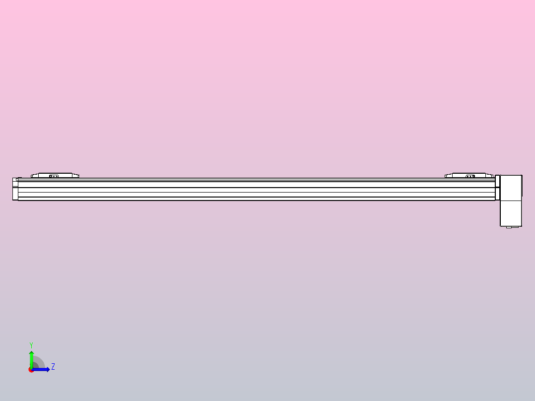 皮带直线轴双滑块型TPA-GCBS-80-P60-L500-LP-M20-N3左视图