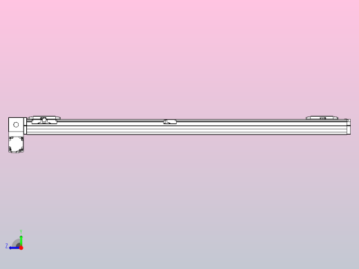 皮带直线轴双滑块型TPA-GCBS-80-P60-L500-LP-M20-N3右视缩略图