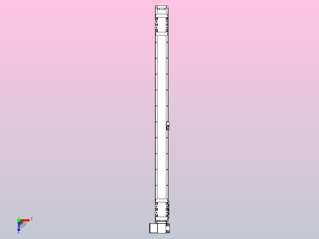 皮带直线轴双滑块型TPA-GCBS-80-P60-L500-LP-M20-N3俯视图
