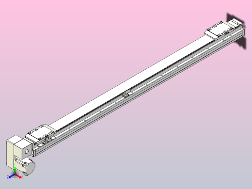皮带直线轴双滑块型TPA-GCBS-80-P60-L500-LP-M20-N3正等轴测缩略图