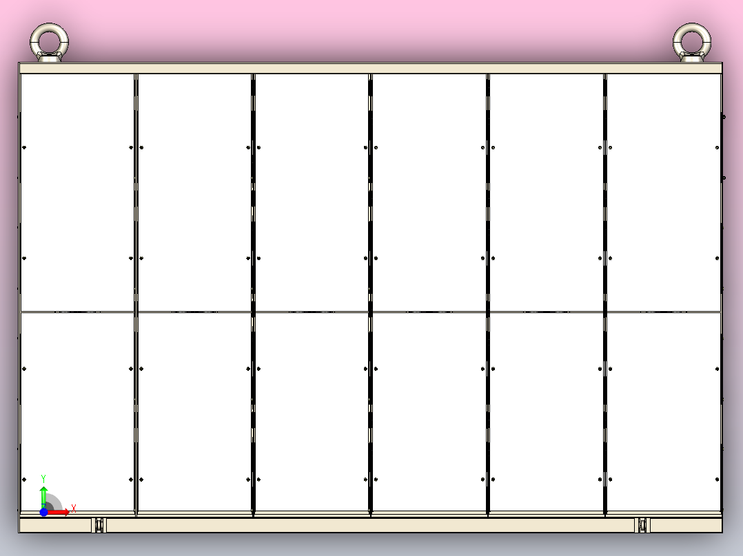 蓄电池架前视图