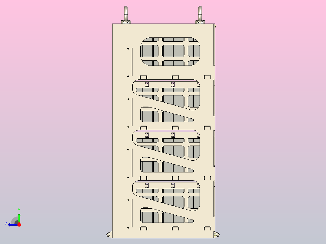 蓄电池架右视图