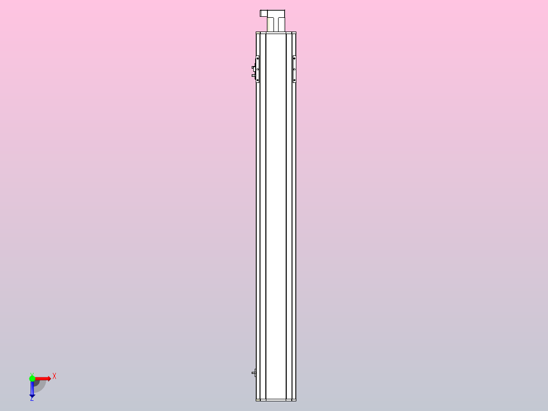 MTH13标准螺杆滑台[MTH13-L#-1000-BC-P20-C3]俯视图