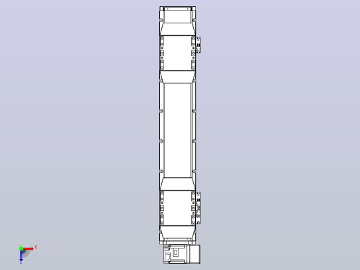 皮带直线轴双滑块型TPA-GCBS-120-P70-L150-RU-M20-N3俯视缩略图