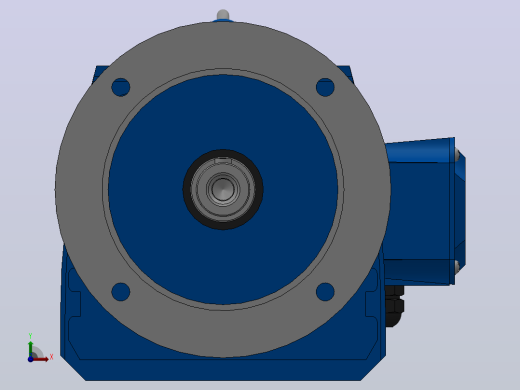 RF77法兰轴伸式安装斜齿轮减速机RF77-YVB2.2-4P-100-M1-0°-Φ250前视缩略图