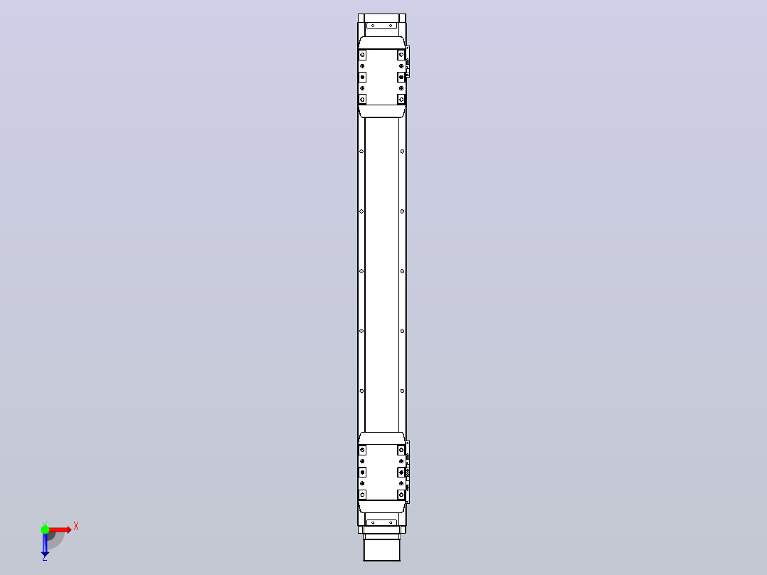 滚珠丝杠线性轴TPA-GCRS-80-1610C-L225-MP-M20-N3俯视图