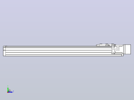 滚珠丝杠直线轴内置导轨TPA-GCR-80-1610C-L550-MR-M20-N3左视缩略图