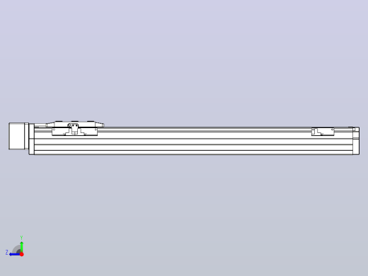 滚珠丝杠直线轴内置导轨TPA-GCR-80-1610C-L550-MR-M20-N3右视缩略图