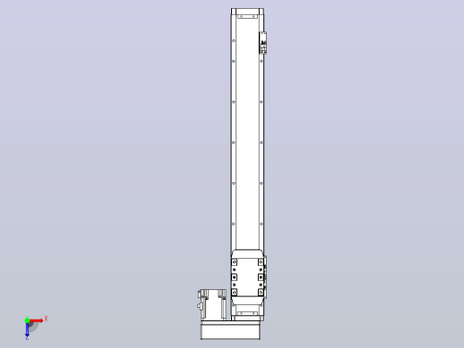滚珠丝杠直线轴内置导轨TPA-GCR-80-1610C-L550-MR-M20-N3俯视缩略图