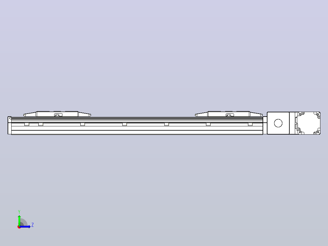 皮带直线轴双滑块型TPA-GCBS-150-P80-L175-QR-M75-N3左视图