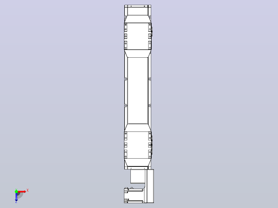 皮带直线轴双滑块型TPA-GCBS-150-P80-L175-QR-M75-N3俯视图