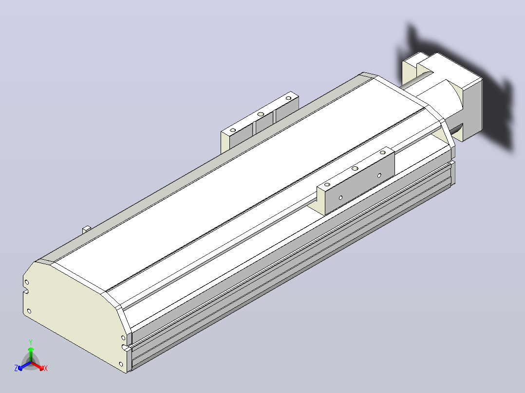 MTH13标准螺杆滑台[MTH13-L#-200-BC-P20-C3]主视图