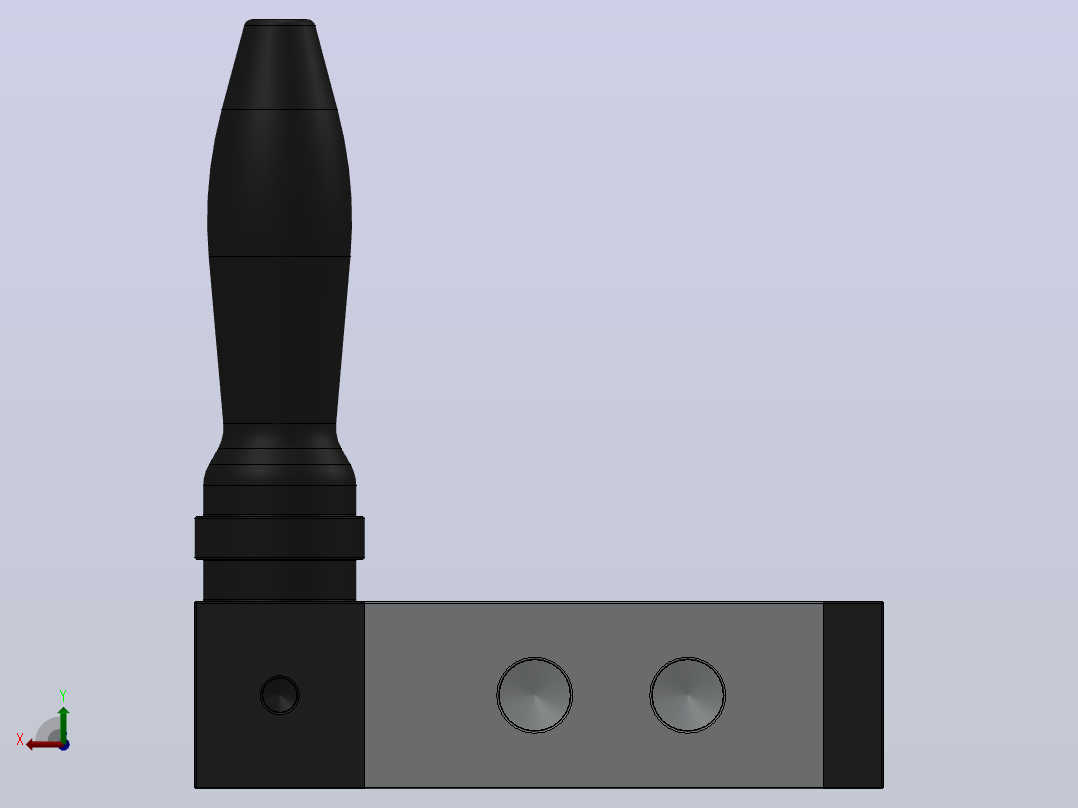 4H230C-06-L手扳阀[4H230C-06-L]后视图