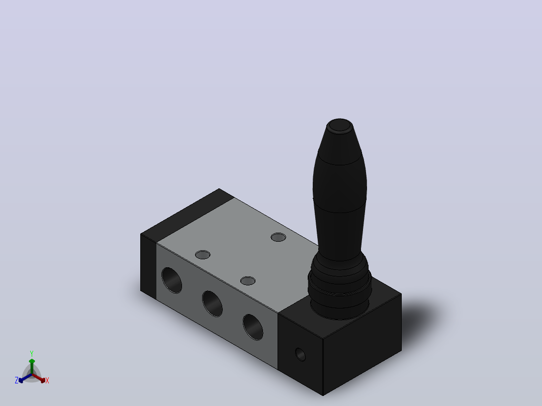 4H230C-06-L手扳阀[4H230C-06-L]正等轴测图