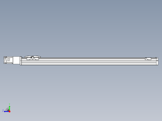 滚珠丝杠直线轴内置导轨TPA-GCR-80-1610C-L950-M-M20-N3右视缩略图