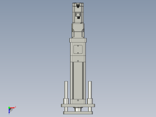 轻载电动缸TPA-ESR100-3210C-L100-M-QDX-W-P75-JX-C3俯视缩略图