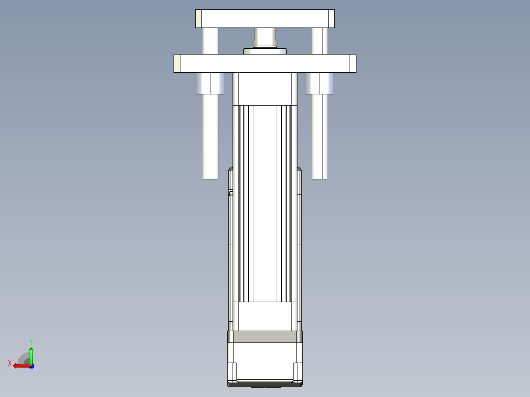 轻载电动缸TPA-ESR40-1210C-L50-MR-QDX-W-P40-C3后视图