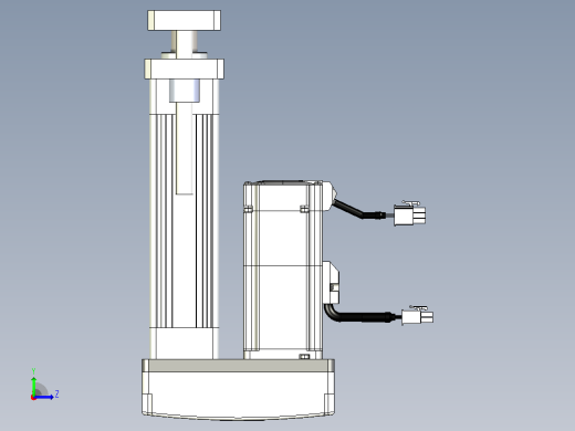轻载电动缸TPA-ESR40-1210C-L50-MR-QDX-W-P40-C3左视缩略图