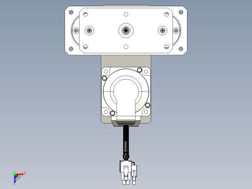 轻载电动缸TPA-ESR40-1210C-L50-MR-QDX-W-P40-C3俯视缩略图