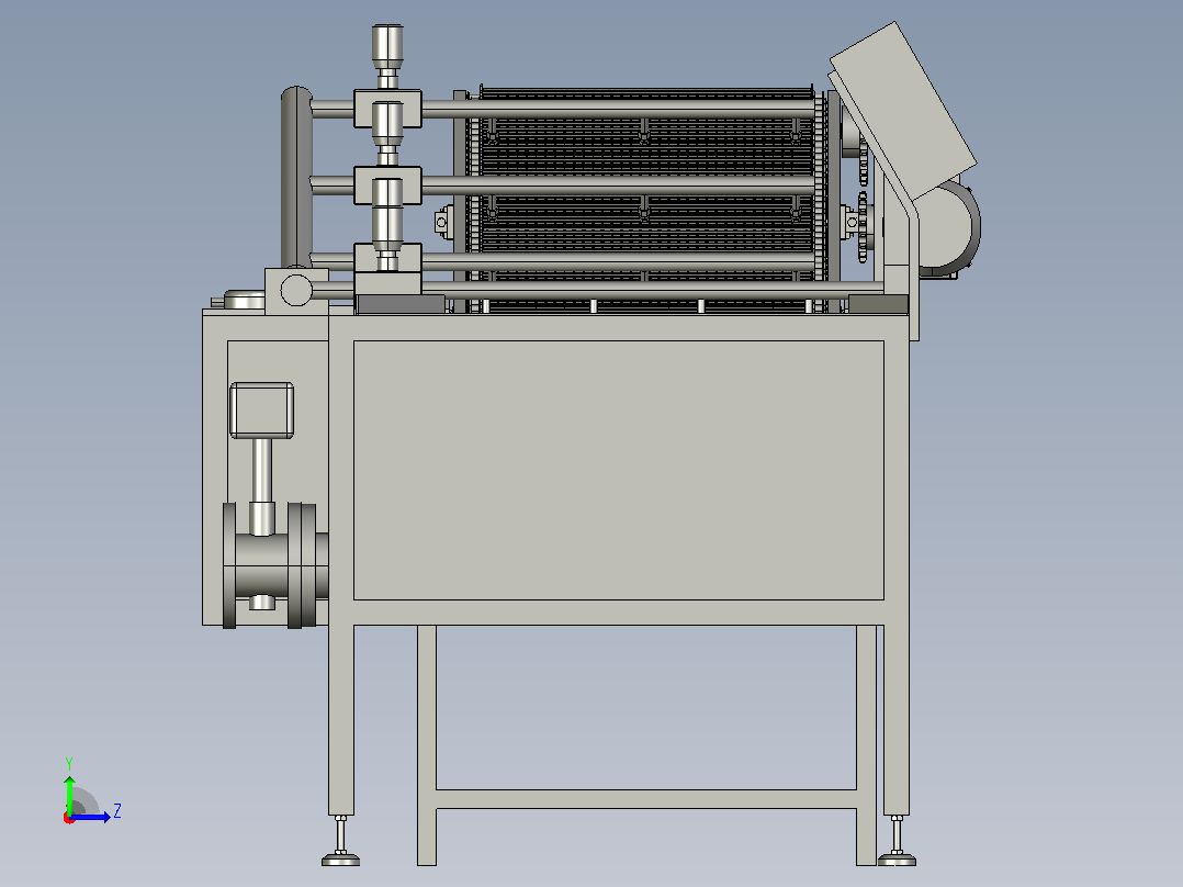 电子元器件包装盒清洗机+说明书左视图