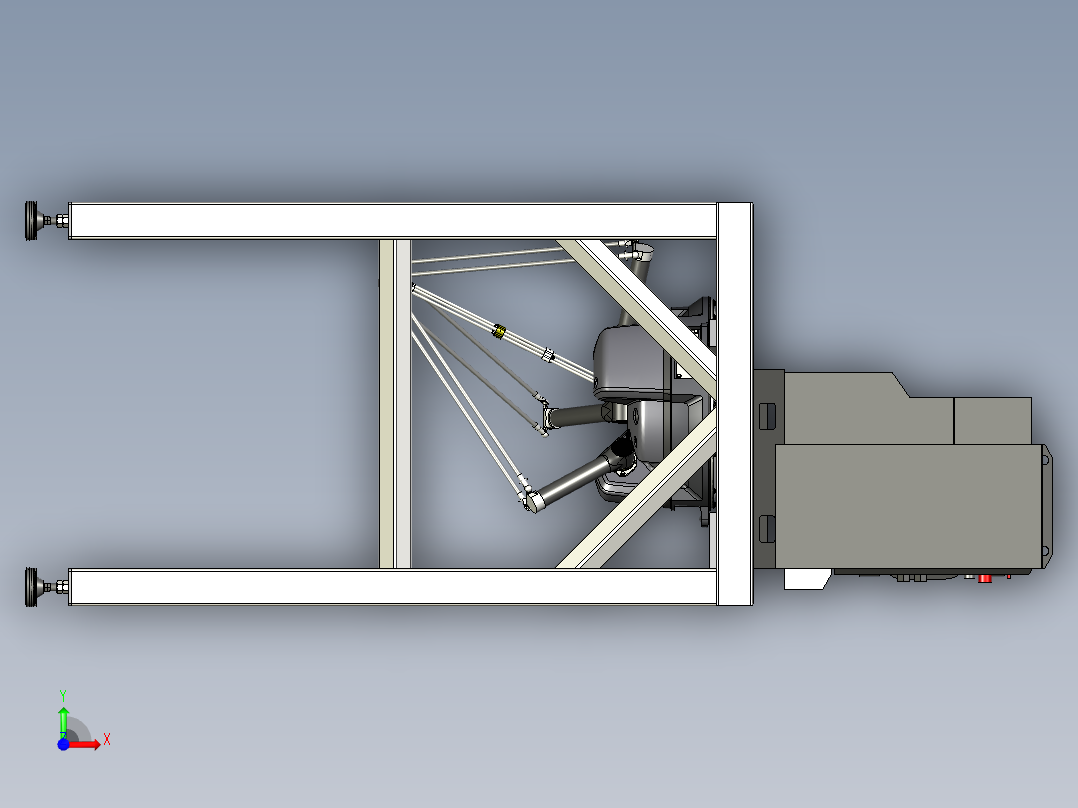 ABB IRB360工业机器人3D图纸前视图