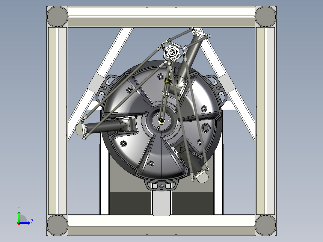 ABB IRB360工业机器人3D图纸左视图