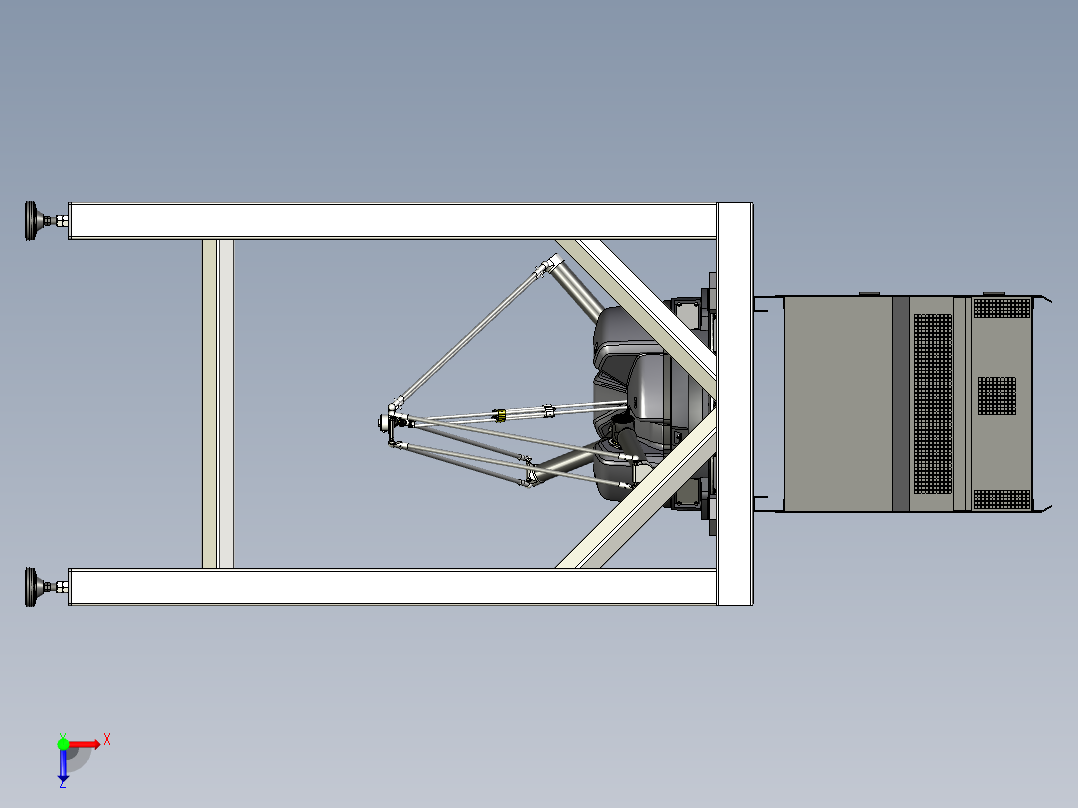 ABB IRB360工业机器人3D图纸俯视图