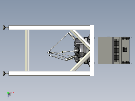 ABB IRB360工业机器人3D图纸俯视缩略图
