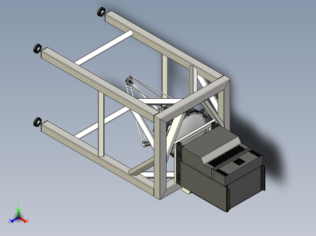 ABB IRB360工业机器人3D图纸正等轴测图