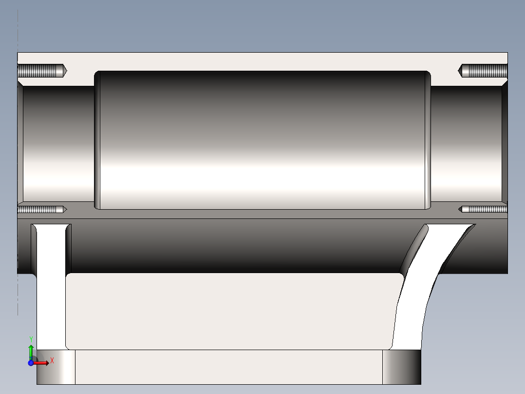 铣刀头座体前视图