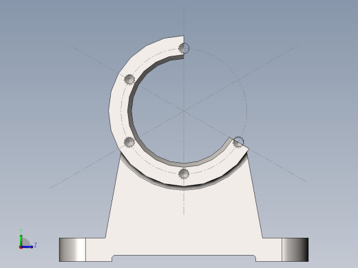 铣刀头座体左视缩略图