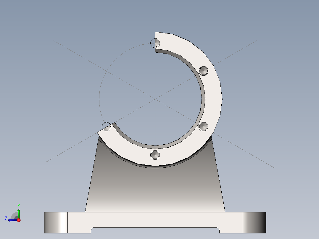 铣刀头座体右视图